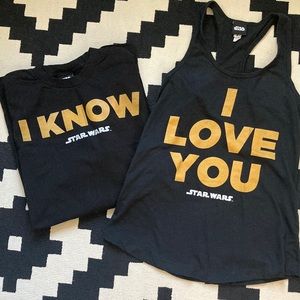 Matching His/hers Star Wars T-Shirt and Tank Top